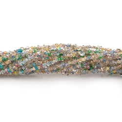 2x1-3x1.5mm Multi Color Double Terminated Quartz Beads 15 inch 275 pieces (ONLINE ORDER ONLY)