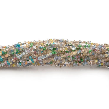 2x1-3x1.5mm Multi Color Double Terminated Quartz Beads 15 inch 275 pieces (ONLINE ORDER ONLY)