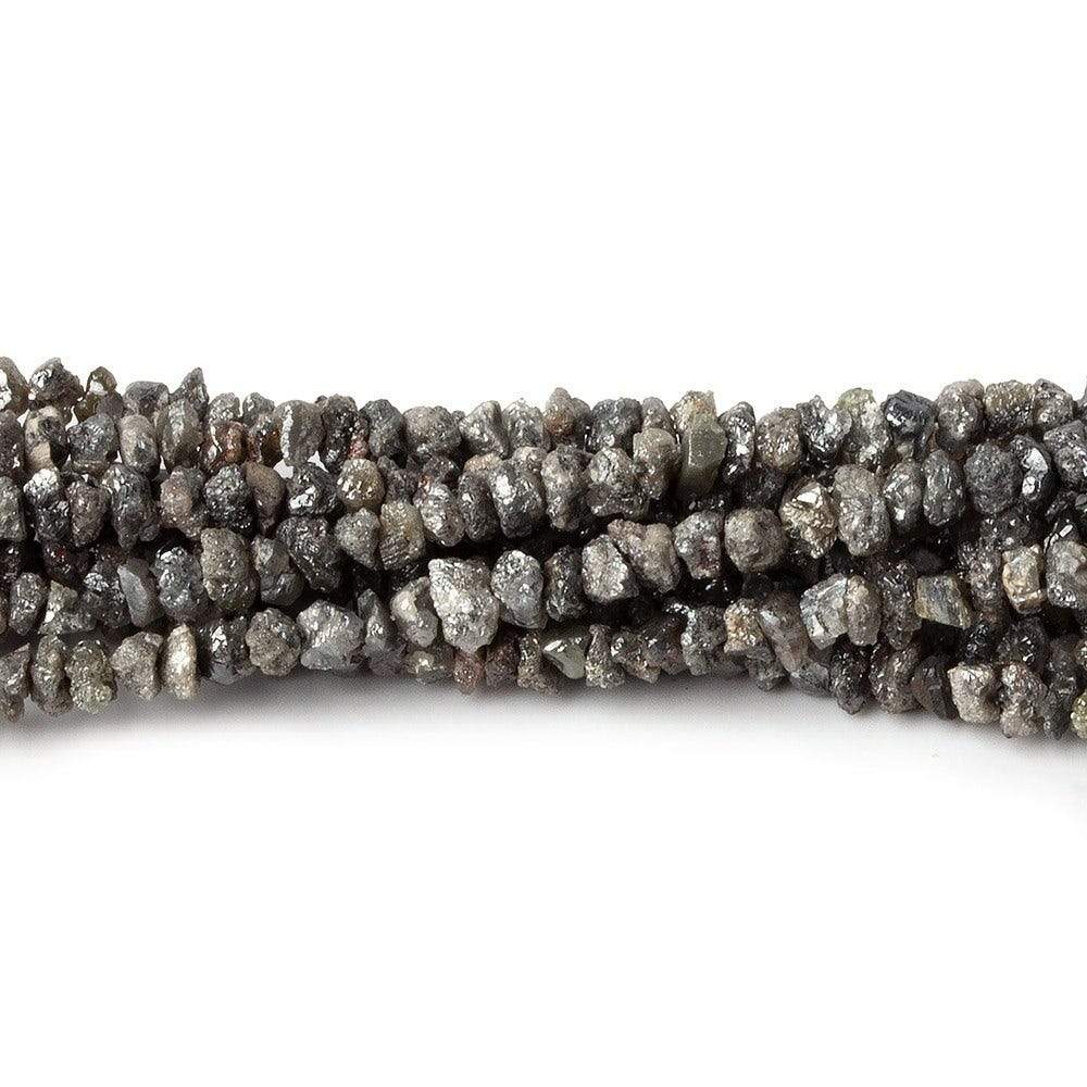 2x2-3x3mm Platinum Grey Diamond Unfaceted Nugget Beads 15 inch 220 pieces (ONLINE ORDER ONLY)