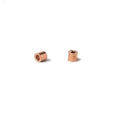 2x2mm Copper Crimp Beads Sold 100 per bag (ONLINE ORDER ONLY)