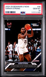 Graded 2024 Topps Bowman U Now Sarah Strong #96 Rookie RC Basketball Card PSA 10 Gem Mint (ONLINE ORDER ONLY)