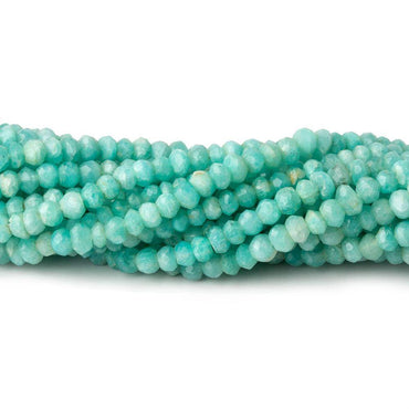 3-3.5mm Amazonite faceted rondelle beads 13 inch 140 pieces (ONLINE ORDER ONLY)