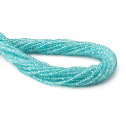 3-3.5mm Apatite faceted rondelles 16 inch 148 beads (ONLINE ORDER ONLY)