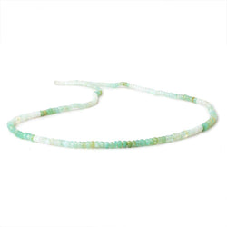 3-3.5mm Blue Peruvian Opal Faceted Rondelle Beads 16 inch 200 pieces (ONLINE ORDER ONLY)