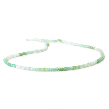 3-3.5mm Blue Peruvian Opal Faceted Rondelle Beads 16 inch 200 pieces (ONLINE ORDER ONLY)