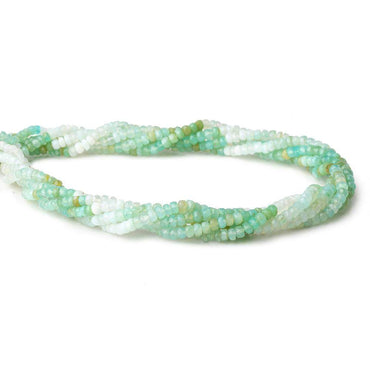 3-3.5mm Blue Peruvian Opal Faceted Rondelle Beads 16 inch 200 pieces (ONLINE ORDER ONLY)