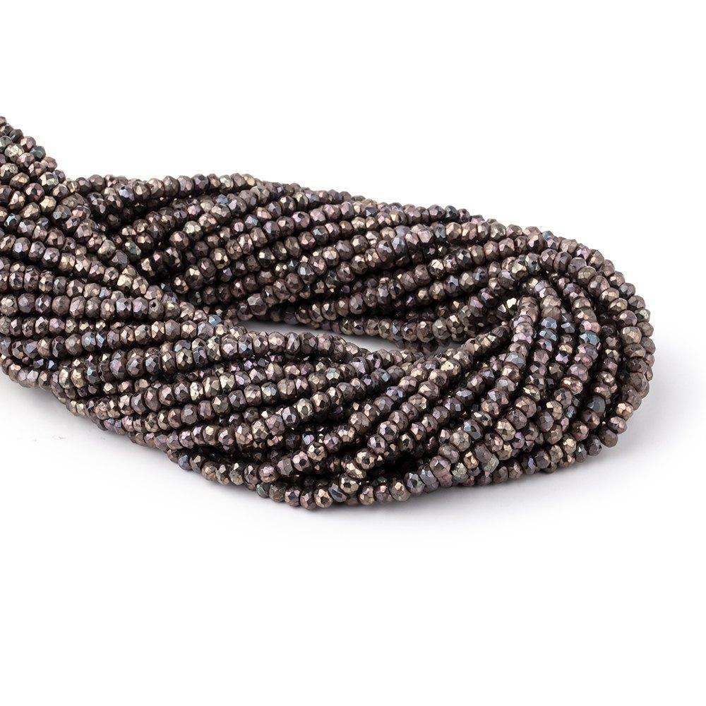 3-3.5mm Chocolate Mystic Spinel Faceted Rondelle Beads 13 inches 140 pieces (ONLINE ORDER ONLY)
