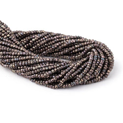 3-3.5mm Chocolate Mystic Spinel Faceted Rondelle Beads 13 inches 140 pieces (ONLINE ORDER ONLY)
