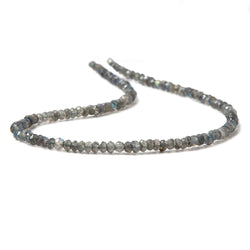 3mm Labradorite faceted rondelle Beads 13.5 inch 154 pieces (ONLINE ORDER ONLY)
