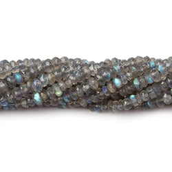 3-3.5mm Labradorite Faceted Rondelles 14 inch 185 beads AAA (ONLINE ORDER ONLY)