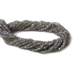 3-3.5mm Labradorite Faceted Rondelles 14 inch 185 beads AAA (ONLINE ORDER ONLY)