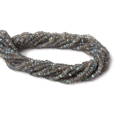 3-3.5mm Labradorite Faceted Rondelles 14 inch 185 beads AAA (ONLINE ORDER ONLY)