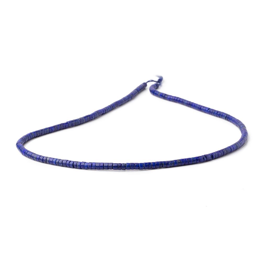 3-3.5mm Lapis Lazuli Hand Cut Heishi Beads 15 inch 200 pieces (ONLINE ORDER ONLY)
