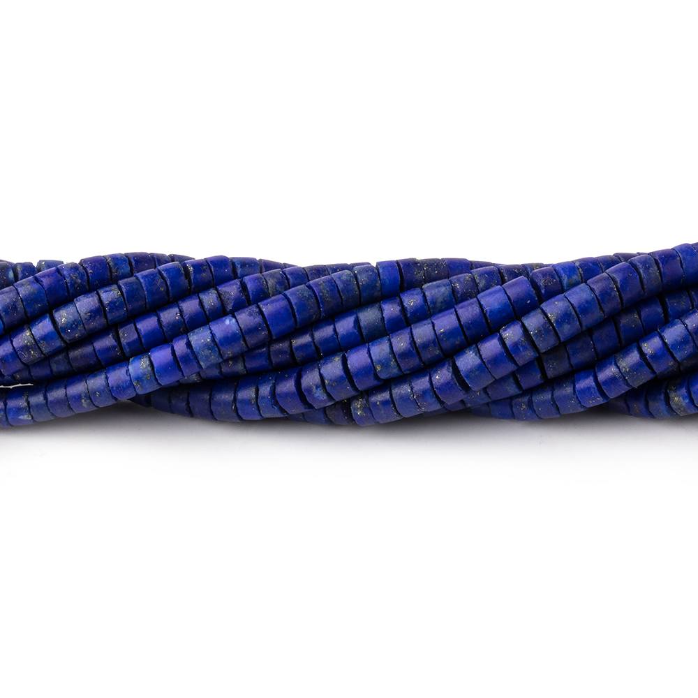 3-3.5mm Lapis Lazuli Hand Cut Heishi Beads 15 inch 200 pieces (ONLINE ORDER ONLY)