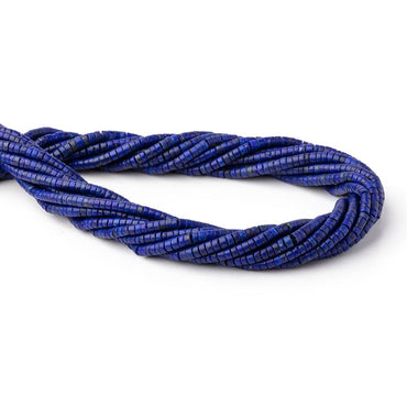 3-3.5mm Lapis Lazuli Hand Cut Heishi Beads 15 inch 200 pieces (ONLINE ORDER ONLY)