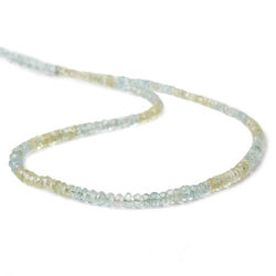 3-3.5mm Multi Beryl faceted rondelle beads 16 inch 190 pieces (ONLINE ORDER ONLY)