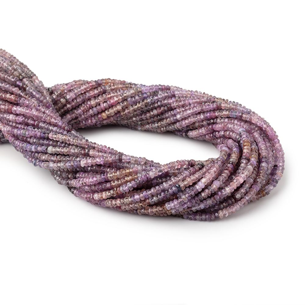 3-3.5mm Multi Color Spinel Faceted Rondelle Beads 16 inch 242 pieces (ONLINE ORDER ONLY)