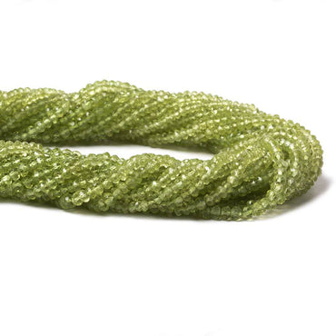 3-3.5mm Peridot Faceted Rondelle 14.5 inch 167 pieces (ONLINE ORDER ONLY)