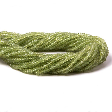 3-3.5mm Peridot faceted rondelle beads 13.5 inch 190 pieces (ONLINE ORDER ONLY)