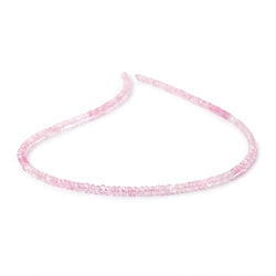3-3.5mm Pink Burmese Tourmaline Faceted Rondelle Beads 16 inch 200 pieces AAA (ONLINE ORDER ONLY)