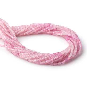 3-3.5mm Pink Burmese Tourmaline Faceted Rondelle Beads 16 inch 200 pieces AAA (ONLINE ORDER ONLY)