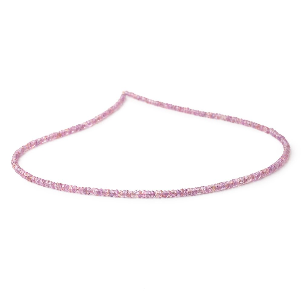 3-3.5mm Purple Spinel faceted rondelles 16 inch 239 beads AA grade (ONLINE ORDER ONLY)