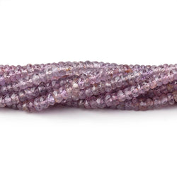 3-3.5mm Purple Spinel faceted rondelles 16 inch 239 beads AA grade (ONLINE ORDER ONLY)