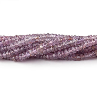 3-3.5mm Purple Spinel faceted rondelles 16 inch 239 beads AA grade (ONLINE ORDER ONLY)