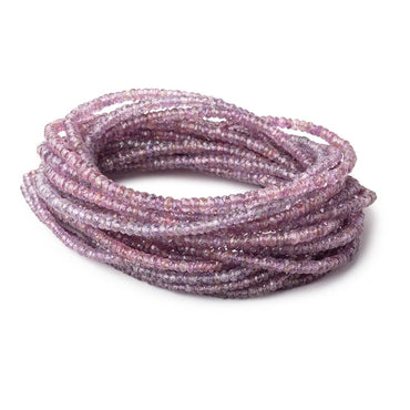 3-3.5mm Purple Spinel faceted rondelles 16 inch 239 beads AA grade (ONLINE ORDER ONLY)