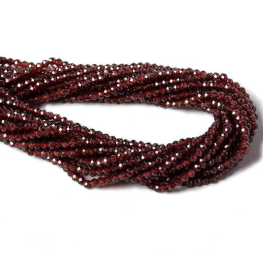 3-3.5mm Pyrope Garnet micro faceted rondelle beads 13 inch 115 pieces (ONLINE ORDER ONLY)