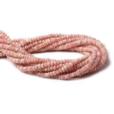 4-5mm Rhodochrosite Plain Rondelle Beads 13 inch 124 pieces (ONLINE ORDER ONLY)