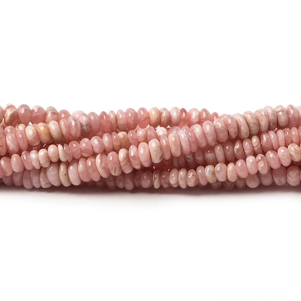 4-5mm Rhodochrosite Plain Rondelle Beads 13 inch 124 pieces (ONLINE ORDER ONLY)