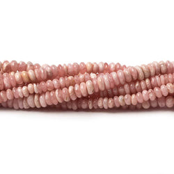 4-5mm Rhodochrosite Plain Rondelle Beads 13 inch 124 pieces (ONLINE ORDER ONLY)