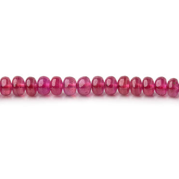 3.2-3.6mm Ruby Plain Rondelle Beads 11 inch 138 pieces (ONLINE ORDER ONLY)