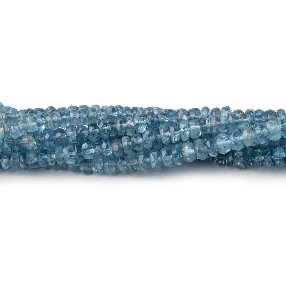 3-3.5mm Santa Maria Aquamarine faceted rondelle beads 16 inch 200 pieces AA (ONLINE ORDER ONLY)