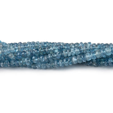 3-3.5mm Santa Maria Aquamarine faceted rondelle beads 16 inch 200 pieces AA (ONLINE ORDER ONLY)