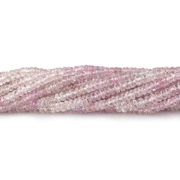3mm Shaded Pink Sapphire Faceted Rondelle Beads 14 inch 110 pieces (ONLINE ORDER ONLY)