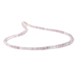 3mm Shaded Pink Sapphire Faceted Rondelle Beads 14 inch 110 pieces (ONLINE ORDER ONLY)