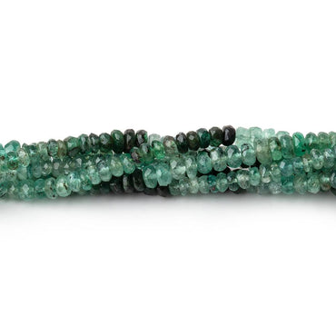 3-3.5mm Shaded Zambian Emerald Faceted Rondelle Beads 15 inch 200 pieces (ONLINE ORDER ONLY)