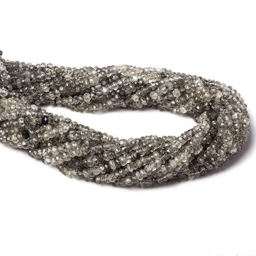 3-3.5mm Tourmalinated Quartz Beads Faceted Rondelle 14 inch 151 pcs (ONLINE ORDER ONLY)