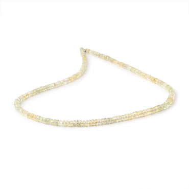 3-3.5mm Yellow Sapphire Faceted Rondelles 13.75 inch 200 Beads (ONLINE ORDER ONLY)