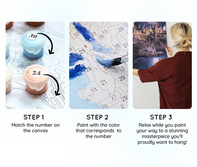 Boats To Hogwarts - Paint By Numbers Kit (ONLINE ORDER ONLY)