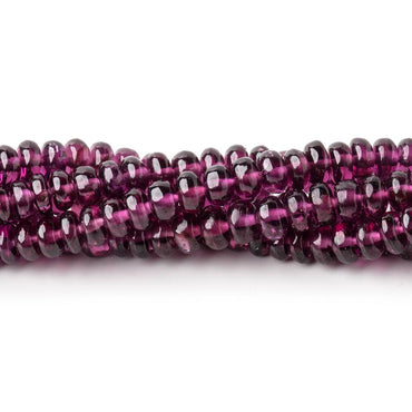 3-4.5mm Rhodolite Garnet Plain Rondelle Beads 18 inch 224 pieces (ONLINE ORDER ONLY)