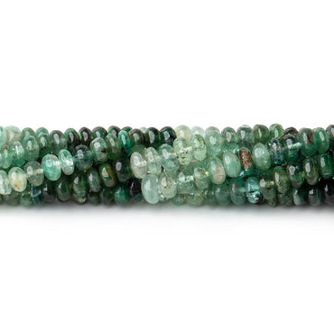 3-4.5mm Shaded Emerald Plain Rondelle Beads 18 inch 190 pieces (ONLINE ORDER ONLY)