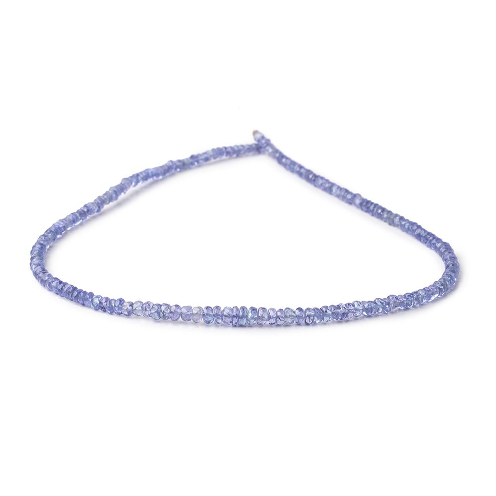 3mm Tanzanite Faceted Rondelle Beads 14 inch 190 pieces (ONLINE ORDER ONLY)