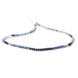 3-4mm Blue & White Sapphire Beads 14.5 inch 131 pieces (ONLINE ORDER ONLY)