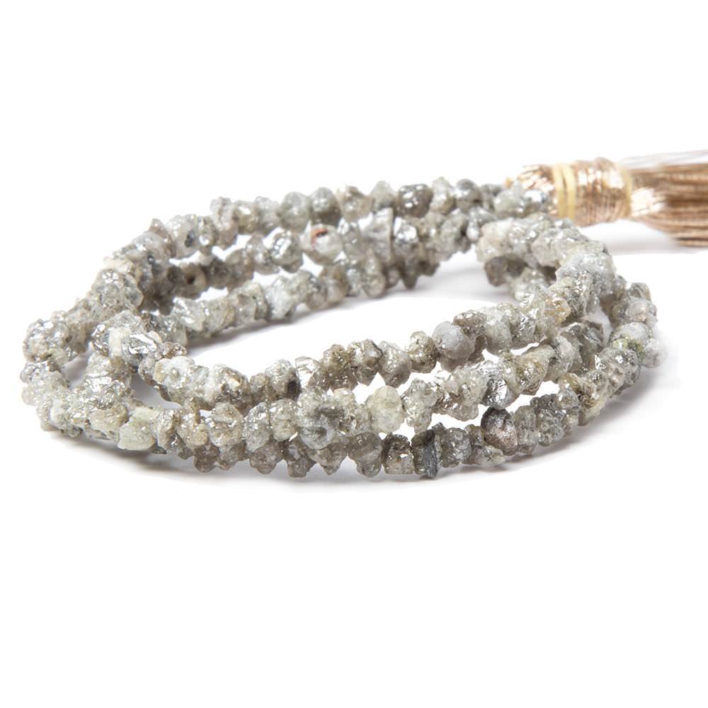 3-4mm Champagne Raw Diamond Unfaceted Nugget Beads (ONLINE ORDER ONLY)
