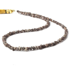 3-4mm Chocolate Brown Diamond crystal nugget beads 15 inch 215 pieces (ONLINE ORDER ONLY)