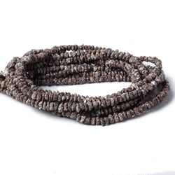 3-4mm Chocolate Brown Diamond crystal nugget beads 15 inch 215 pieces (ONLINE ORDER ONLY)