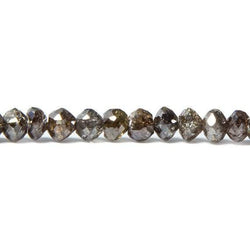3-4mm Chocolate Diamond Faceted Rondelle Beads  16 inch 163 pieces (ONLINE ORDER ONLY)